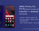 OPPO announces its new beta for the F11 series. (Source: Twitter)