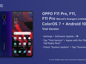 OPPO announces its new beta for the F11 series. (Source: Twitter)