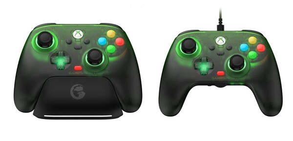 GameSir's T7 Pro Retro Green can connect wirelessly to Xbox consoles, while the T7 Pro W Retro Green is a wired controller.