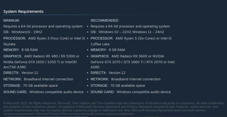 Gears of War: Reloaded system requirements.