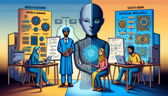 Humans vs AI (Image source: Generated using DALL·E 3)