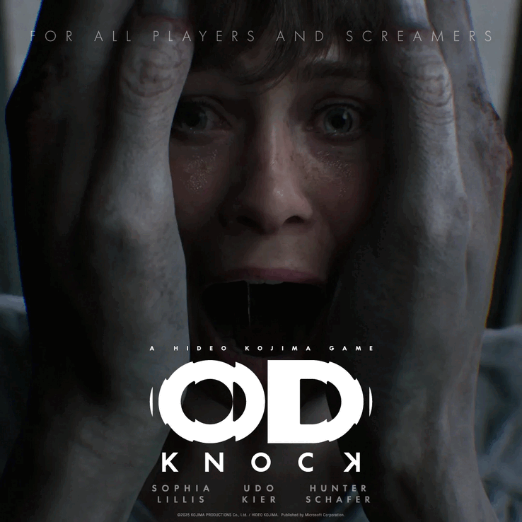 OD has a new subtitle: Knock in the teaser trailer (Image Source: Kojima Productions)