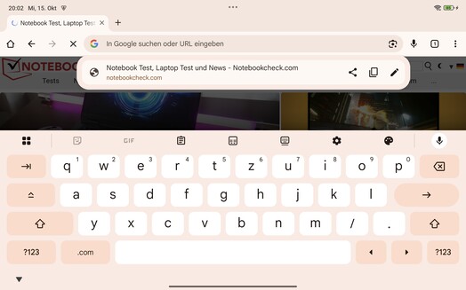Keyboard landscape