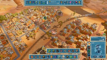 An image showing a city in SteamWorld Build.