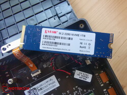 Removed M.2 SSD from "Kston"