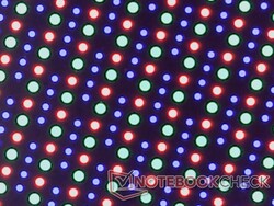 Crisp OLED RGB subpixel array