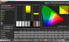 CalMAN ColorChecker (target color space sRGB)