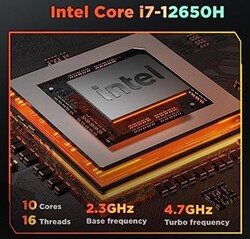 Intel Core i7-12650H (source: Nipogi)