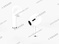 The AirPods 3 look mightily like the AirPods Pro. (Image source: 52audio)