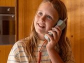 The Waffle Home wireless phone for children allows only calls from designated safe contacts.