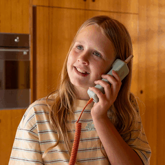 The Waffle Home wireless phone for children allows only calls from designated safe contacts.