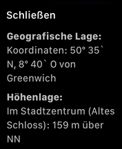 A comparison with a geographical fixed point