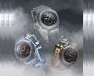 From left to right (pictured): Casio G-Shock GA-2100K-2A, GA-2100K-1A, and GA-2100K-5A. (Image source: Casio - edited)