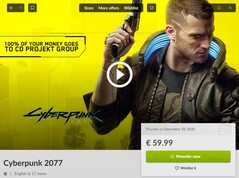 Cyberpunk 2077 in GOG Galaxy, partial achievements list leaks online (Source: Own)