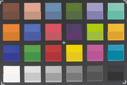 X-Rite ColorChecker Passport: The lower part of each field depicts the target color.