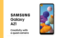 The Samsung Galaxy A21. (Source: Samsung)