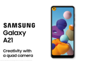 The Samsung Galaxy A21. (Source: Samsung)