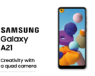 The Samsung Galaxy A21. (Source: Samsung)