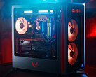 The new limited-edition Omen 35L has Valorant-themed design. Pictured: the gaming desktop. (Image source: HP)
