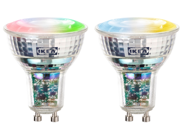 The IKEA Kajplats GU10 directional spotlight smart bulbs. (Image source: IKEA)