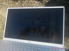 Outdoors under sunlight