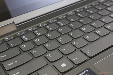 We would have preferred firmer and deeper keys for a more ThinkPad-like typing experience