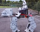 YouTuber and engineer James Bruton has built a rideable AT-AT from Star Wars using mainly 3D-printed components. (Image source: YouTube / James Bruton)