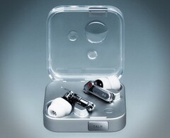 The Nothing Ear (3) comes with a charging case made partly of metal. (Image source: Nothing)