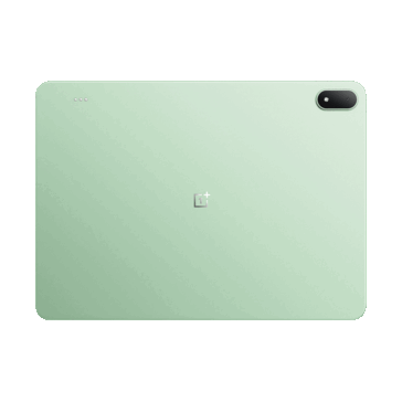 The OnePlus Pad 4 in Sage Mist finish.