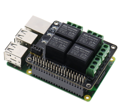 PiRelay, a Raspberry Pi relay shield with a mobile app that costs just US$17.06. (Image source: SB-Components)