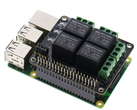 PiRelay, a Raspberry Pi relay shield with a mobile app that costs just US$17.06. (Image source: SB-Components)