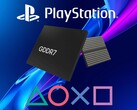 PlayStation logo with GDDR7 memory shown (Image source: Sony PlayStation, Memphis Electronic GmbH with edits)