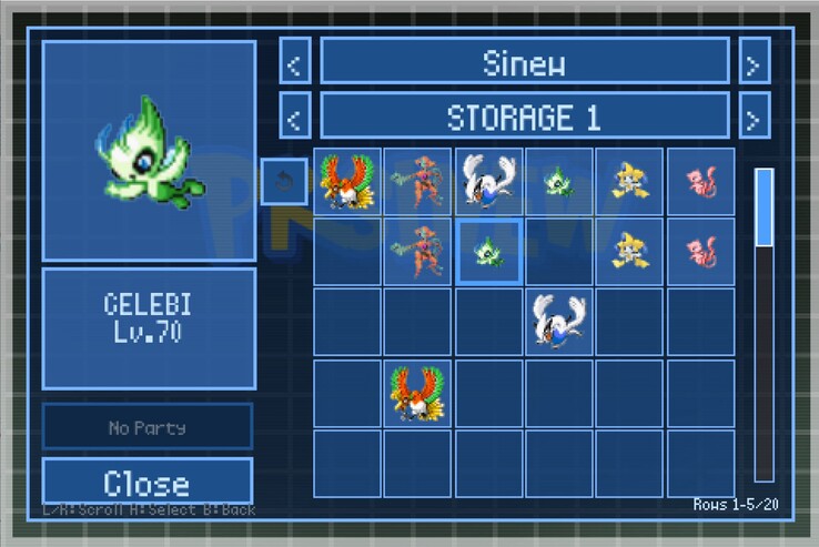 Up to 2,400 Pokémon can be managed in the app and sent to compatible games