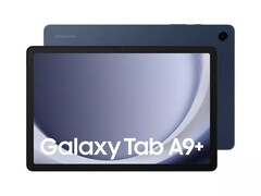 The Galaxy Tab A9 Plus in its blue colourway. (Image source: WinFuture)