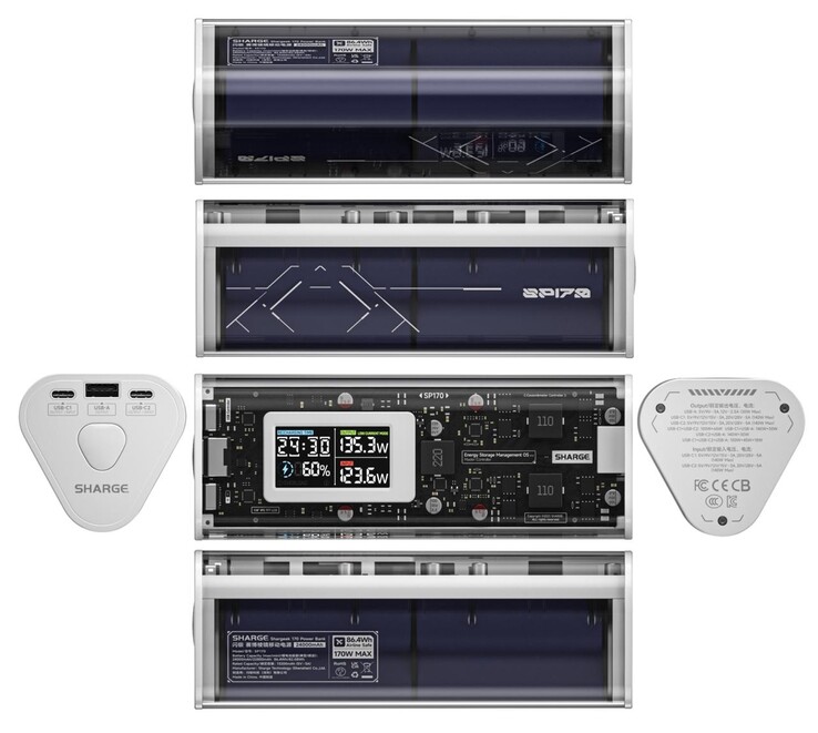 The new Shargeek 170 from all angles. (Source: Sharge)