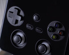 A close-up of the RG477V with its dual joysticks and Nintendo-style ABXY button layout. (Image source: Anbernic)