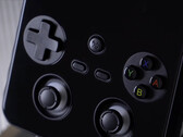 A close-up of the RG477V with its dual joysticks and Nintendo-style ABXY button layout. (Image source: Anbernic)