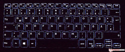 Dell Inspiron 15 5579 keyboard (backlight on)