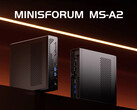 The Minisforum MS-A2 can now be picked up for $200 less by sacrificing its Ryzen 9 9955HX APU. (Image source: Minisforum)
