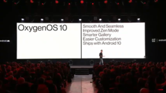 OOS 10 is presented on-stage. (Source: YouTube)