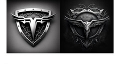 AI-generated Tesla logos (image: American Trucks)