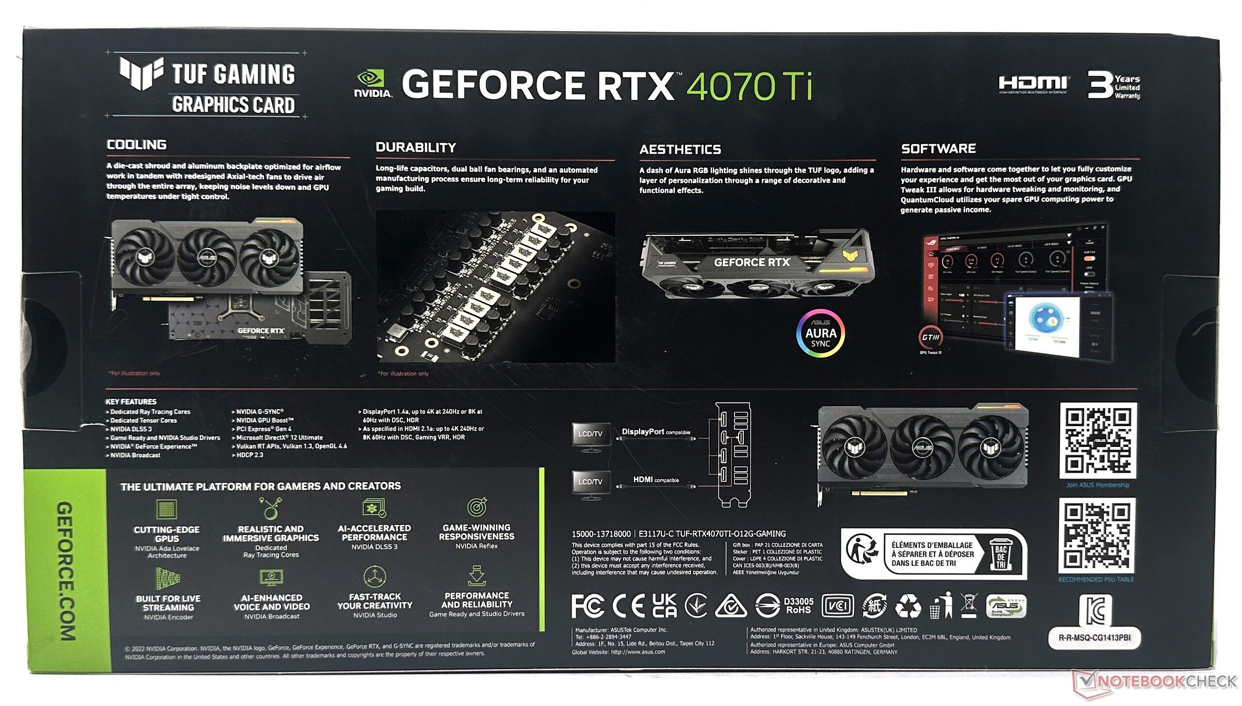 Asus tuf rtx 4070 ti gaming oc