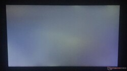 Slight halos at the edges at the bottom & top (shown amplified)