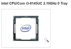 Retailer reference to Intel Core i3-8145UC. (Source: Midas Computer)