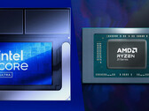 MSI Claw 8 AI+ may just be a proper competitor to the upcoming AMD gaming handhelds (Image source: Intel and AMD - edited)