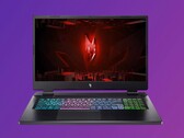 The Acer Nitro 17 (AN17-41) has a 4-zone RGB keyboard. (Image source: Acer, Luke Chesser, edited)