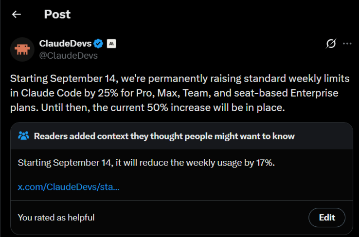 Claude Code Announcement Community Noted