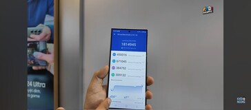 Samsung Galaxy S24 Ultra AnTuTu score (image via Khôi Ngọng on YouTube)