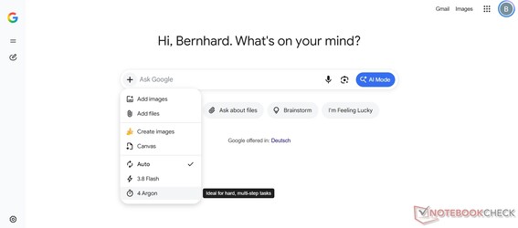 Paying users can also access Gemini 4 Argon in Google Search's AI Mode.