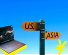 Laptops imported from Asia seem to dominate the heavily sanctioned Russian market. Symbolic image. (Image source: Notebookcheck, Francesco Ungaro - Pexels, Khyta - Unsplash)